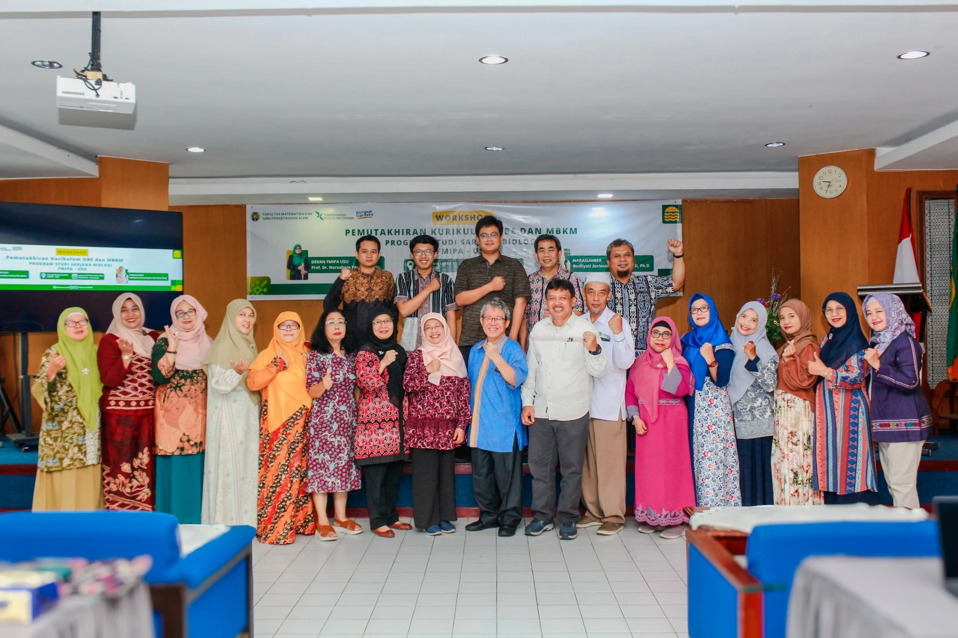 Program Studi Sarjana Biologi FMIPA USU Gelar Workshop "Pemutakhiran Kurikulum OBE dan MBKM"